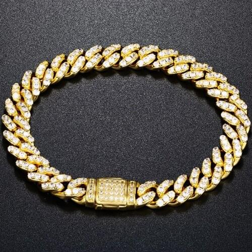 Top Quality 8mm Women Bracelets Iced Out Chain Zirconia Bracelet For Women Gold Silver Color Fashion Jewelry