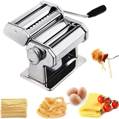 Mini Professional Pasta Maker Machine Hand Crank Pastry Roller Spaghetti Noddle Maker Pasta Cutter For Kitchen Aid Stand Mixer