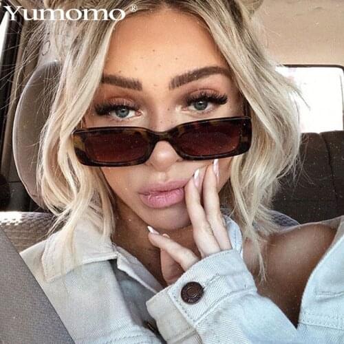 Rectangle Sunglasses Women 2021 New Brand Designer Punk Driver Sun Glass UV400 Vintage Classic Square Retro Lunette Femme