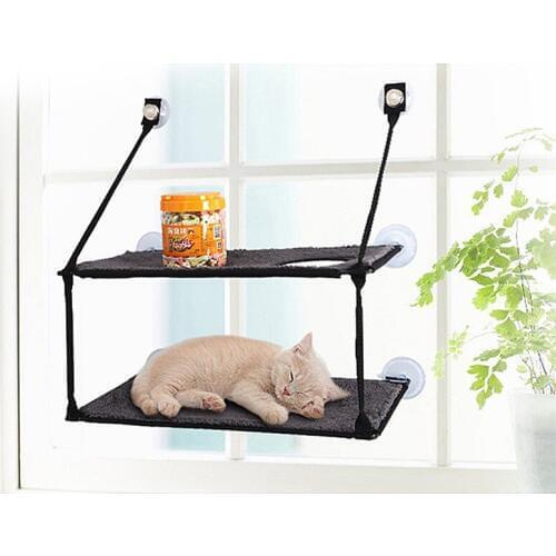 Pet Supplies Strong Suction Cup Cat Kitten Lounger Hammock Removable Washable Warm Bed for Pet Cat Rest House Pet Accessories