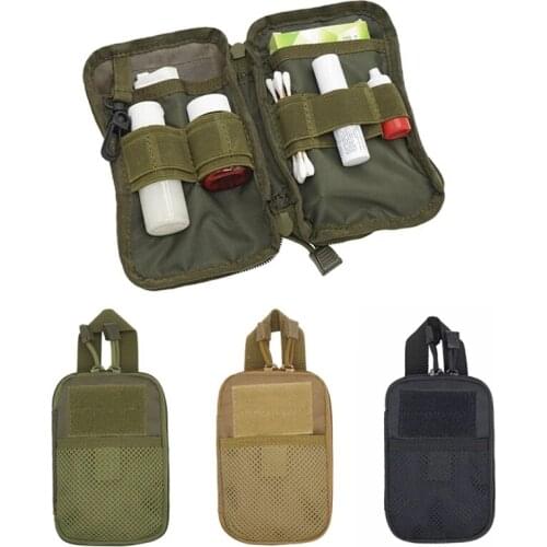 Military EDC Molle Pouch Mesh Tools Accessory Pouches 1000D Nylon Tactical Waist Hunting Bags Outdoor Flashlight Magazine Pocket