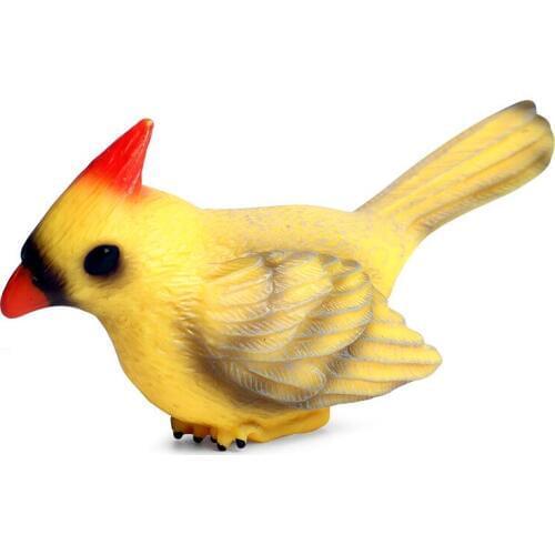 Yellow Bird Animal Figure Collectible Toys Birds Animal Cognition Action Figures Kids Simulation Animal Toys