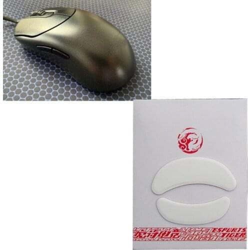 1 set/pack Enhanced Tiger Gaming Mouse Skates Feet For VAXEE ZYGEN NP-01 White Glides Curve Edge Enhanced Version