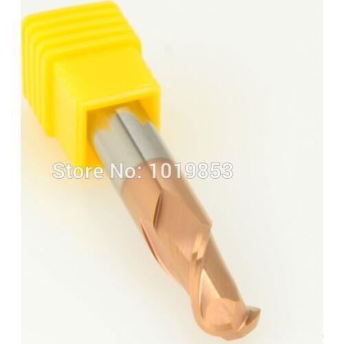 1pcs SLONS 60hrc S500-R5x10x75L BALL nose tungsten CARBIDE milling cutter end mills for hardened steel