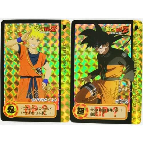 2pcs/set Dragon Ball Z GT Cosplay NARUTO Super Saiyan Heroes Battle Card Ultra Instinct Goku Vegeta Game Collection Cards