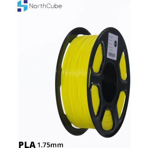 3D printer PLA Filament 1.75mm for 3D Printers 1kg(2.2lbs) +/- 0.02mm Yellow color