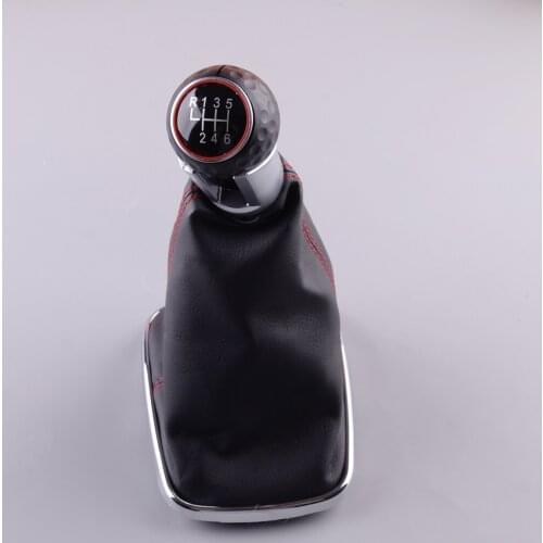 6 Speed Center Gear Shift Knob Gaiter Boot Cover Cap Fit For VW Golf MK4 GTI R32 Jetta Bora 1999 2000 2001 2002 2003 2004
