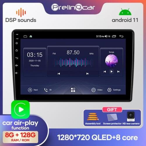 Prelingcar Android 10 NO DVD 2 Din Car Radio Multimedia Video Player Navigation GPS For Citroen Berlingo 2015-2018 Octa-Core DSP