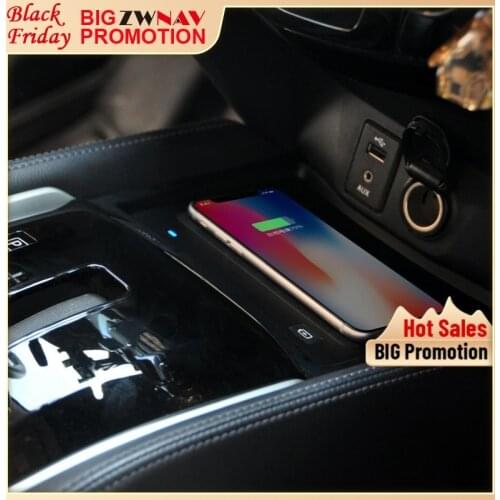 QI car wireless charger For Nissan Qashqai/X-Trail 2017 Intelligent Infrared Fast Wireless Charging Car Phone Holder for iphone