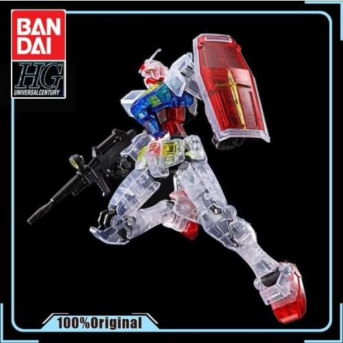 BANDAI HG 1/144 RX-78-2 GUNDAM (Beyond Global) Color Through Plate Assembling Model Action Toy Figures Childrens Gifts
