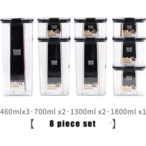 1-11pc Storage Jar, Environmental Protection Material Food Storage With Lid To Prevent Leakage Fresh-Keeping Storage Container