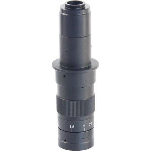 Free shipping 10X~180X Adjustable Magnification 25mm Zoom C-mount Lens 0.7X~4.5X Industry Microscope Camera Eyepiece Magnifier