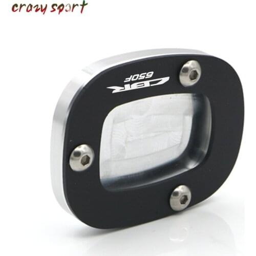 Side Kickstand Stand Extension Support Plate For HONDA CBR650F 2014-2018 2017 CBR 650F CBR650 F Motorocyle Accessories