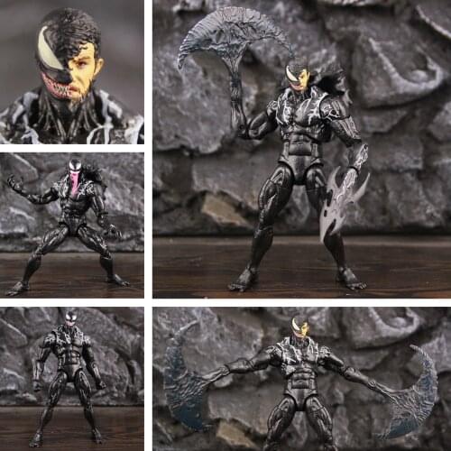 Venom Movie 6" Scale Action Figure Toys Edward Brock Let There Be Carnage KOs Marvel Legends Doll Amazing Spider Man Model