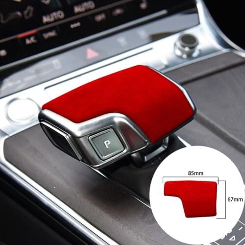 For Audi A6 A7 SQ8 RS6 RS7 Q8 S8 2017-2020 Alcantara Suede Car Knob Gear Head Panel Strip Covers Trim Sticker Car-styling