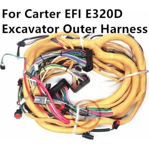 For CAT Excavator E320D Excavator Outer Harness High Quality Excavator Accessories Free Shipping