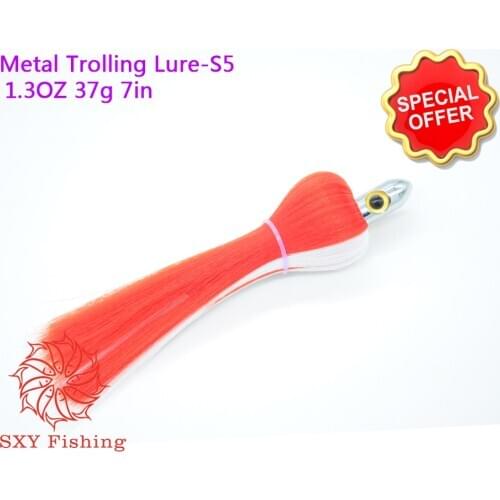 SXY fishing S5H Deep-sea fishing Fake lure Stainless steel Drag the bait All Metal Octopus Lure Tuna Lure Metal Trolling Lure