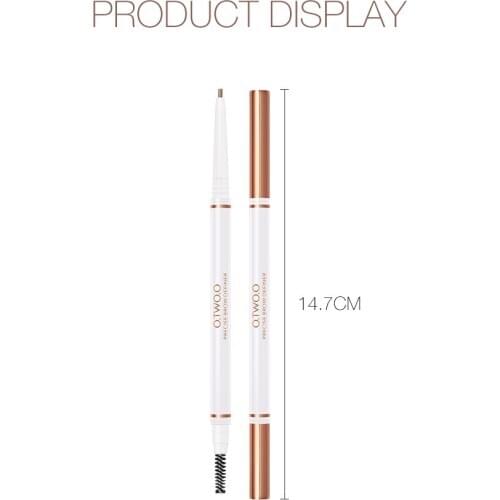 O.TWO.O Eyebrow Pencil Waterproof Natural Long Lasting Ultra Fine 1.5mm Eye Brow Tint Cosmetics Brown Color Brows Make Up T1487