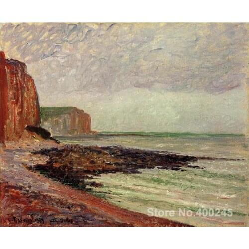 Oil painting Landscape Cliffs at Petit Dalles Camille Pissarro artworks Hand-painted High quality