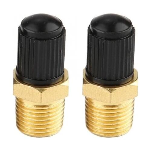 2Pcs 1/8" NPT MPT Brass Air Compressor Tank Fill Valve Car Accessories Air Compressor Relief Valve Pressure Release Regulator