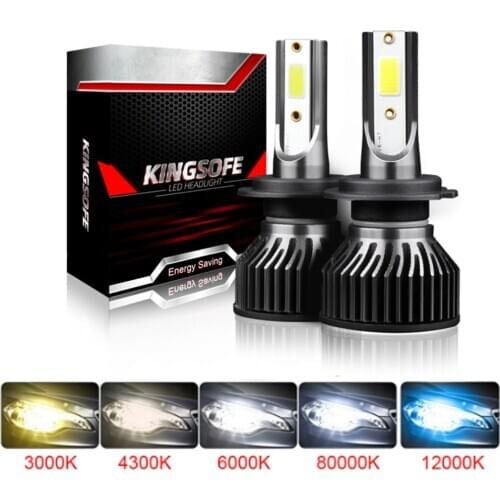 Mini H4 LED H11 H8 H9 H1 9005 HB3 HB4 9006 H7 Led Headlight Bulb Mini H7 LED Turbo Auto Car Lamp Headlights Headlamp Fog Light