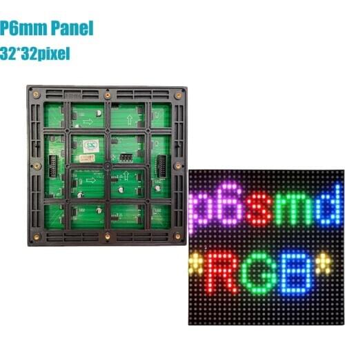 Outdoor P6mm HD Full Color 192x192mm Module 32x32dots, 1/8 Scan Advertising Electronic Display Screen Board Modules Outdoor