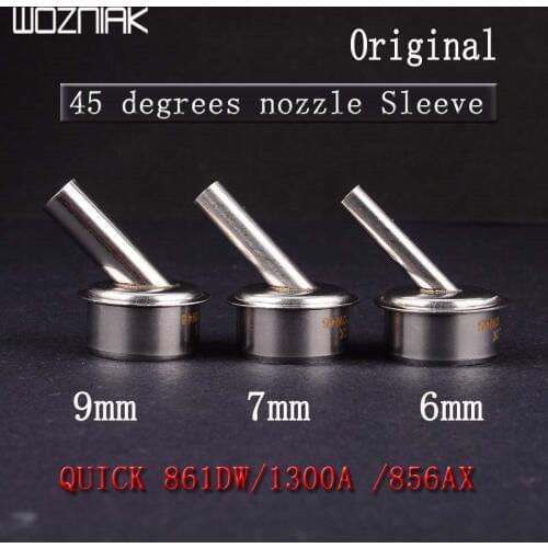 Heat Gun Nozzle For QUICK 861DW/TR1300A /856AX Customized Microscope Curved Hot air Gun for BGA Soldering Repair