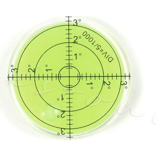 OOTDTY Precision Spirit Bubble Level Degree Mark Surface Round Circular Measuring Kit