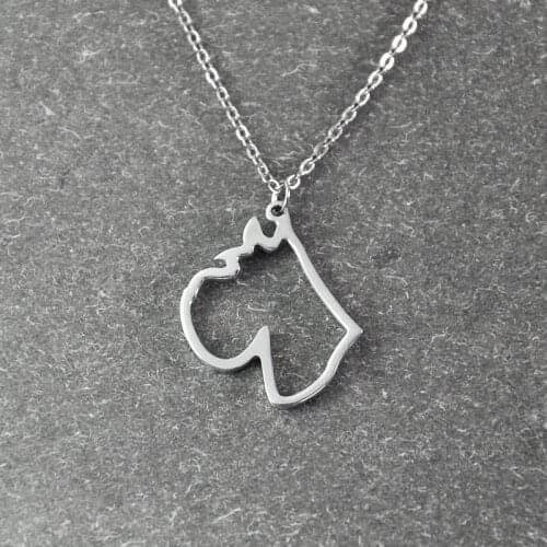 Schnauzer necklace, Schnauzer pendant, animal necklace ,alloy dog necklace , pet gift, dog pendant , pet necklace