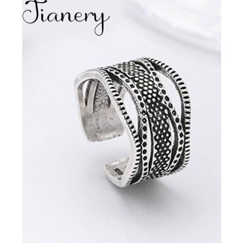 Luxury Brand Big Chain Rings For Women Wedding Statement Jewelry Valentines Gifts Lover Finger Ring 2021