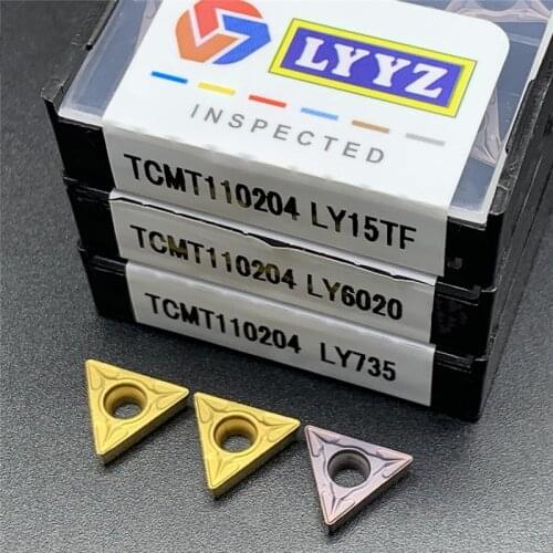 TCMT110204 LY15TF/LY6020/LY735 Carbide inserts Internal Turning Tool metal lathe tools CNC turning insert Cutting tool
