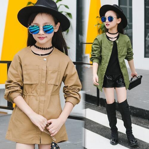 2018 new spring autumn Girls Kids Boys windbreaker coat solid color casual jacket coat comfortable cute baby Children Clothing