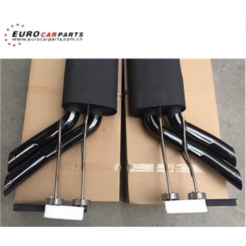 G class w463 black and chrome exhaust system for g class w463 g65 g63 g500 exhaust muffler with B logo make the sound bigger