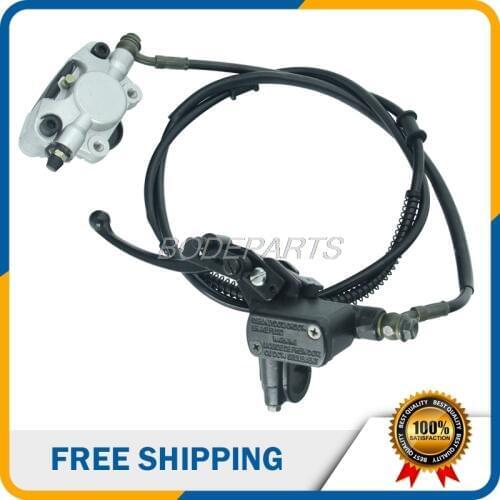 Motorcycle Parts Motorcycle Front Hydraulic Brake Assembly With Brake Pads Hydraulic Cable For ATV Dirt Pit Bike Free Shipping