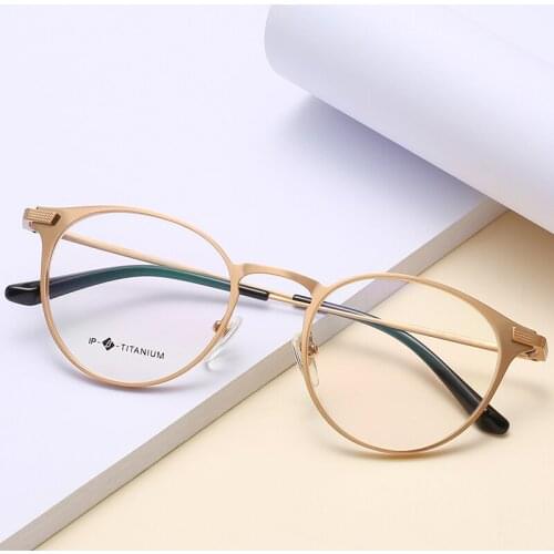 2021 vintage Eyeglasses Frame women full frame new Luxury Pure titanium Eyewear Frames Optical Prescription glasses frame men