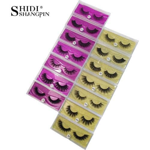 SHIDISHANGPIN 1 pair mink eyelashes false eyelashes 3d false lashes 3d mink lashes false lashes mink 3d lashes faux cils