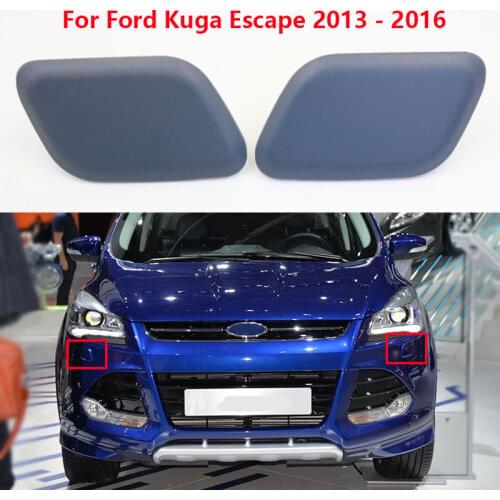 1 Pair Auto Headlight Head Light Lamp Washer Spray Nozzle Cover Cap For Ford KUGA Escape 2013 2014 2015 2016 OEM DV45-13L019-AA