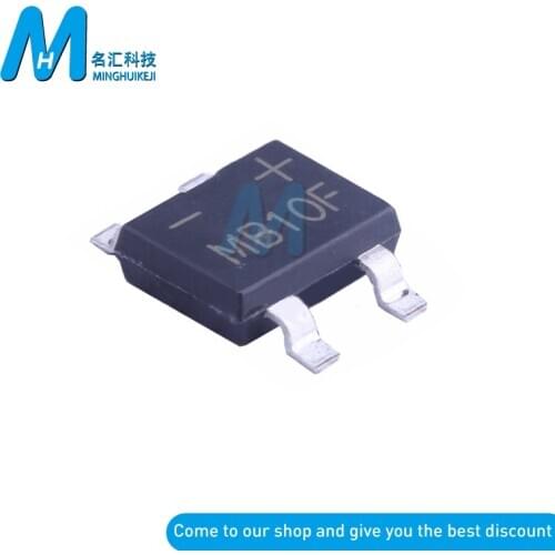 100PCS MB10F SOP-4 1000V SMD DIP-4Bridge Rectifier Diode New And Original