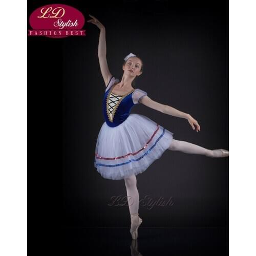 20pcs Ballet Dress Candy Fairy Dance Custom French Fashion Design Professional Tutu Beauty Princess Tutu Dress LD0014I