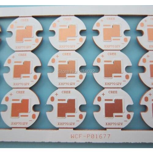 24PCS Cree XHP70 XHP-70 XHP70.2 12V 16MM Copper PCB Board Led Heatsink Thermal Separation Led Lamp Lase