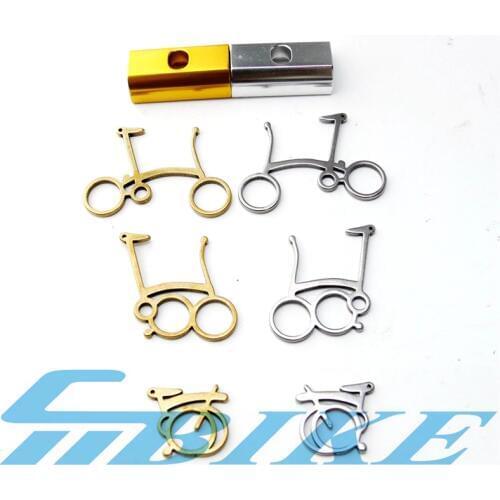 3size BMX folding bike keychain decorated for brompton birdy