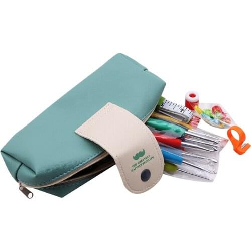 31 PCS/Set Colorful Crochet Hooks Yarn Knitting Needles Sewing Tools Set 11 Mix 2 ~ 8mm Crochet Hooks Yarn Crafts Knitting Tools