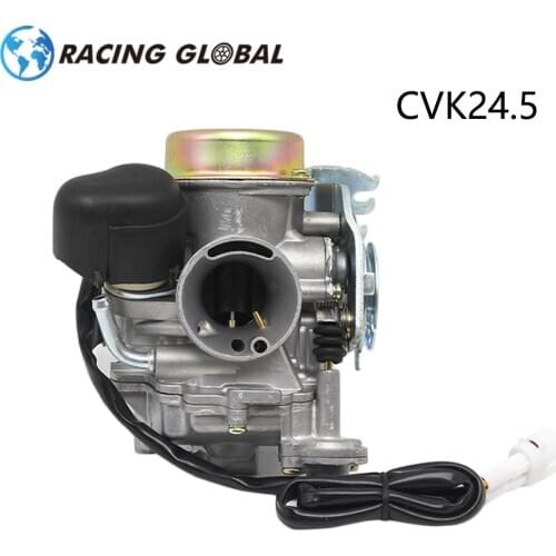 ALCON-CVK24.5 24.5mm Motorcycle Carburetor Electric Choke 4 Stroke ATV Replace CVK Carburetor Carb For 150cc~250cc Universal
