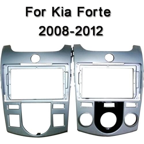 For Kia Forte 2008 2009 2010 2011 2012 Car Fascias Navigation Frame Dash Kit For 9"Universal Android Multimedia Player