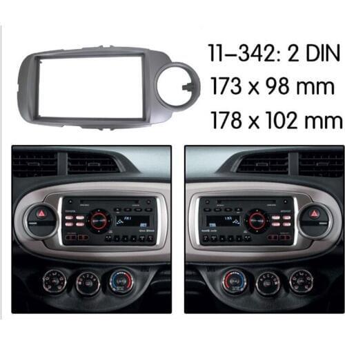 Car Radio Fascia Stereo Frame Dash Panel Mount Kit for 2012 Toyota Yaris Vitz