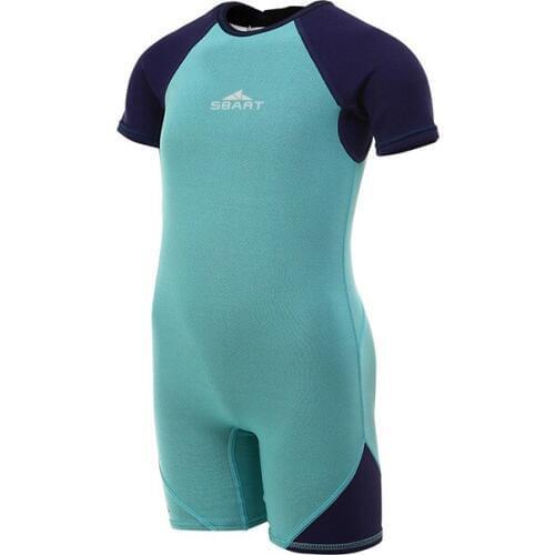 Kids Wetsuit for Swim Surf Snorkel Dive 2mm Premium Neoprene/Lycra Shorty Suit for Baby/Children/Youth Boys/Girls Back Zip