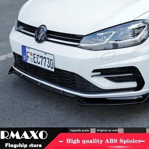 For GOLF R GTI ABS Rear Bumper Diffuser Protector For 2014 VW GOLF 7.5 GTD Body kit bumper rear Front shovel lip rear spoiler