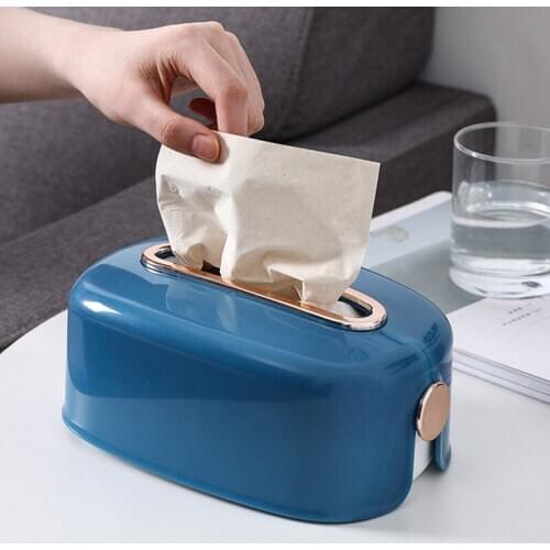 Desktop Tissue Box Creative Household Bedroom Roll Paper Pumping Box Living Room Coffee Table Napkin Storage Box