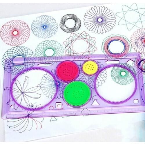 New Arrival Spirograph Geometric Ruler Painting Multi-function Puzzle Drafting Tools For Drawing Toys Children Learning Art Tool