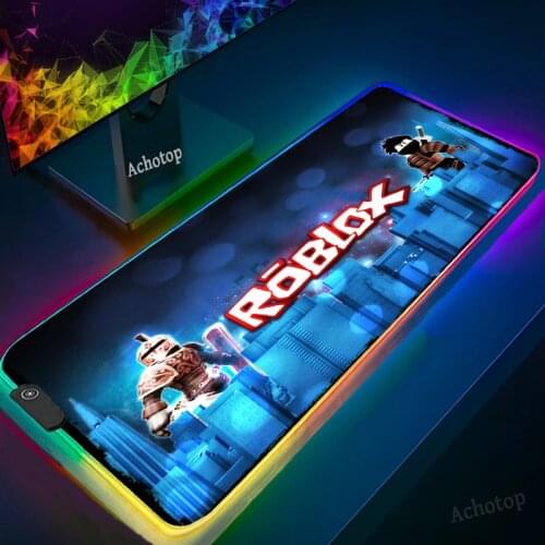 800X300 Game Robloxes Keyboard Mouse pad RGB Tablet HyperX Gamer Desk Mat Alfombrillas de ratón XL Rubber Mini mousepad Pc Speed